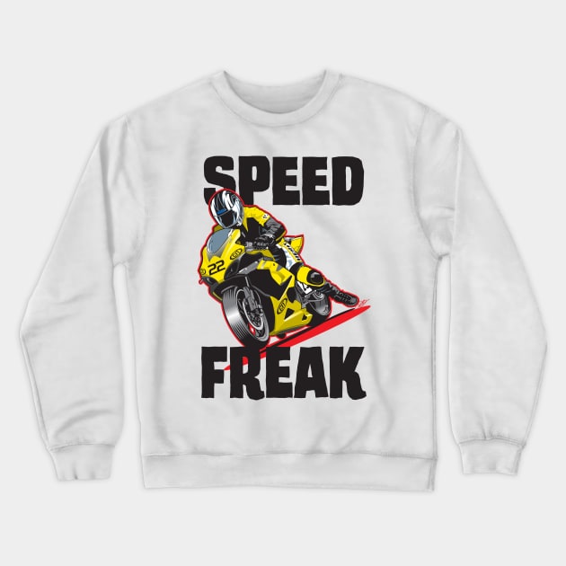 Speed Freak Crewneck Sweatshirt by hoopaman